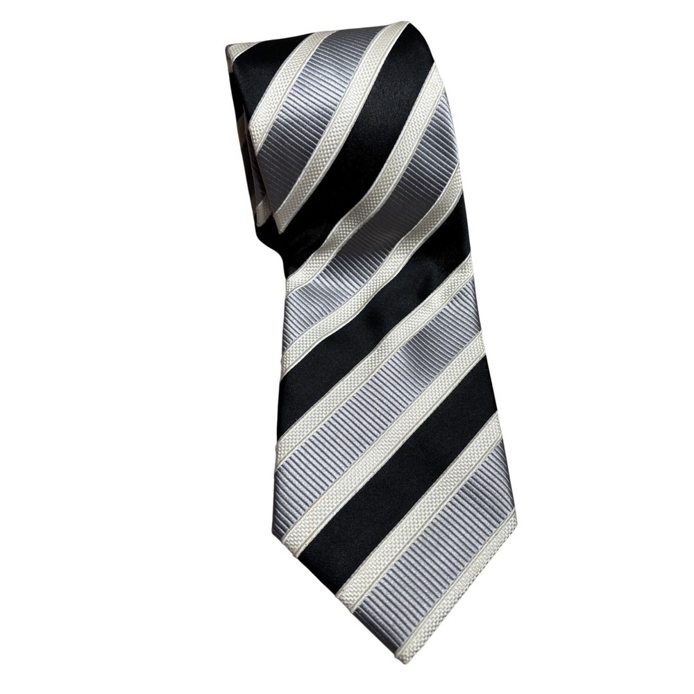 Donald J Trump Signature Collection Mens Silk Tie USA Striped Heritage Business